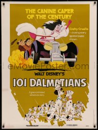 4j0381 ONE HUNDRED & ONE DALMATIANS 30x40 R1979 most classic Walt Disney canine family cartoon!