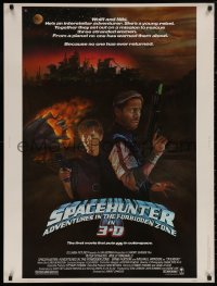 4j0388 SPACEHUNTER ADVENTURES IN THE FORBIDDEN ZONE 30x40 1983 art of Molly Ringwald, Peter Strauss!