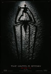 4j0719 AMAZING SPIDER-MAN teaser DS 1sh 2012 shadowy image of Andrew Garfield climbing wall!