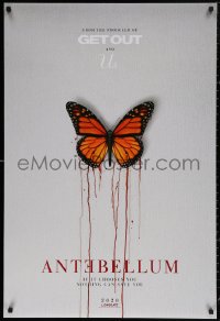 4j0722 ANTEBELLUM teaser DS 1sh 2020 if it chooses you, nothing can save you, bleeding butterfly!