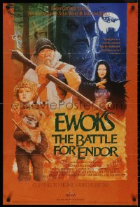 4j0524 BATTLE FOR ENDOR 24x36 video poster R1990 Star Wars, Ewoks, Wilford Brimley, Berrett art!