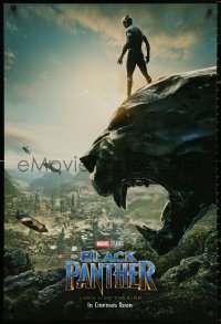 4j0764 BLACK PANTHER int'l teaser DS 1sh 2018 Boseman in the title role as T'Challa!