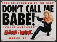 4j0128 BARB-WIRE teaser DS British quad 1996 sexiest comic book hero Pamela Anderson!