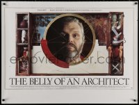 4j0129 BELLY OF AN ARCHITECT British quad 1987 Peter Greenaway, cool image of Brian Dennehy!