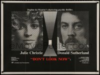 4j0137 DON'T LOOK NOW British quad 1974 Julie Christie, Donald Sutherland, directed by Nicolas Roeg