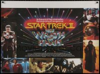 4j0155 STAR TREK II British quad 1982 The Wrath of Khan, Leonard Nimoy, William Shatner, sci-fi sequel!