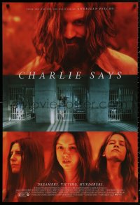 4j0796 CHARLIE SAYS 1sh 2019 Matt Smith in the title role as Charles Manson, Hannah Murray!