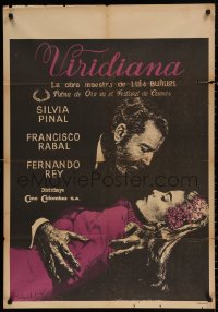 4j0006 VIRIDIANA Colombian poster 1961 directed by Luis Bunuel, Silvia Pinal & Francisco Rabal!