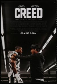 4j0805 CREED int'l advance DS 1sh 2015 image of Sylvester Stallone as Rocky Balboa with Michael Jordan!