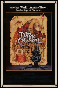 4j0814 DARK CRYSTAL 1sh 1982 Jim Henson & Frank Oz, incredible Richard Amsel fantasy art!