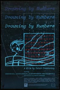 4j0836 DROWNING BY NUMBERS 1sh 1991 Joan Plowright, Peter Greenaway directed!