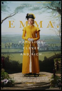 4j0841 EMMA recalled int'l advance DS 1sh 2020 Anya Taylor-Joy in the title role, novel by Jane Austen!