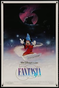4j0847 FANTASIA DS 1sh R1990 Disney classic 50th anniversary commemorative edition!