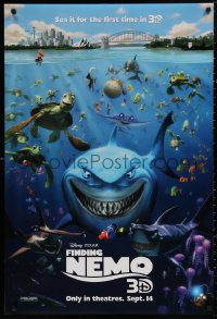 4j0850 FINDING NEMO advance DS 1sh R2012 Disney & Pixar animated fish movie, cool image of cast!