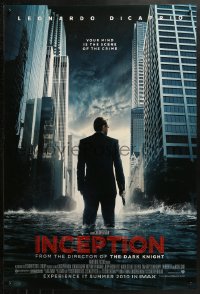 4j0908 INCEPTION IMAX advance DS 1sh 2010 Christopher Nolan, Leonardo DiCaprio standing in water!
