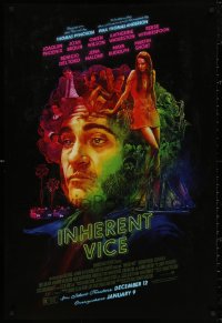4j0915 INHERENT VICE advance DS 1sh 2014 Joaquin Phoenix, Brolin, Wilson, wild different artwork!