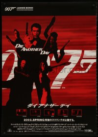 4j0180 DIE ANOTHER DAY advance DS Japanese 29x41 2003 Pierce Brosnan as James Bond, top cast!