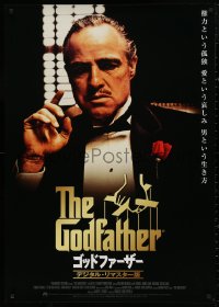 4j0183 GODFATHER Japanese 29x41 R2004 Francis Ford Coppola crime classic, great art by S. Neil Fujita!