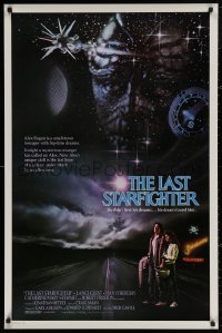 4j0954 LAST STARFIGHTER int'l 1sh 1984 Lance Guest, great sci-fi art by Charles de Mar!