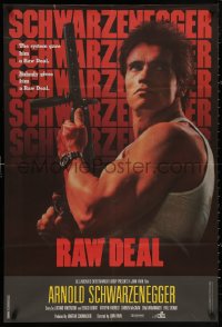 4j0076 RAW DEAL Lebanese 1986 Arnold Schwarzenegger w/ wild hair style not seen in the film!