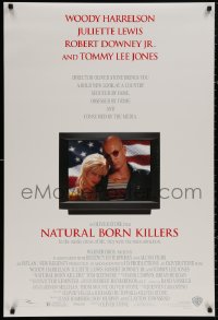 4j0998 NATURAL BORN KILLERS DS 1sh 1994 Oliver Stone, Woody Harrelson & Juliette Lewis on TV!