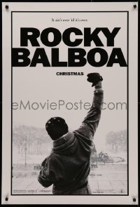 4j1063 ROCKY BALBOA teaser DS 1sh 2006 boxing, director & star Sylvester Stallone w/fist in air!