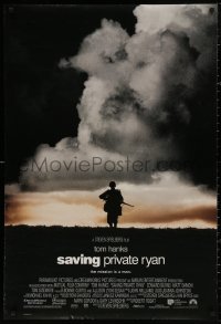 4j1076 SAVING PRIVATE RYAN int'l DS 1sh 1998 Spielberg, Tom Hanks, the mission is a man!