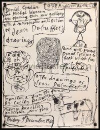 4j0435 DRAWINGS OF JEAN DUBUFFET 20x26 museum/art exhibition 1960 variety of works by the artist!