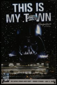 4j0655 EMPIRE STRIKES BACK NIGHT DODGER STADIUM MAY 21, 2010 24x36 special poster 2010 Vader!