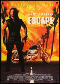 4j0656 ESCAPE FROM L.A. 17x24 special poster 1996 John Carpenter, Kurt Russell returns as Snake Plissken!