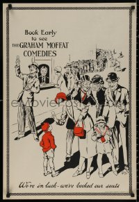 4j0415 GRAHAM MOFFAT COMEDIES 21x31 English stage poster 1910s artwork of theater line by Willis!