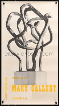 4j0436 MARY CALLERY 15x27 museum/art exhibition 1957 abstract Expressionist sculpture art!