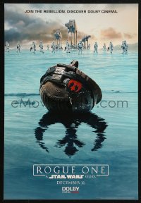 4j0547 ROGUE ONE mini poster 2016 A Star Wars Story, rebellion built on hope, Dolby and AMC!