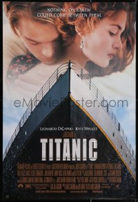 4j1154 TITANIC DS 1sh 1997 Leonardo DiCaprio, Kate Winslet, directed by James Cameron!