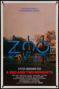 4j1199 ZED & TWO NOUGHTS 1sh 1987 Peter Greenaway, Andrea Ferreol, Brian & Eric Deacon