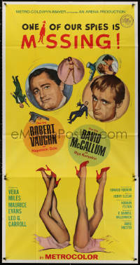 4k0589 ONE OF OUR SPIES IS MISSING int'l 3sh 1966 Robert Vaughn, David McCallum, The Man from UNCLE!