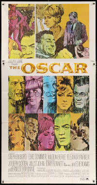 4k0591 OSCAR int'l 3sh 1966 Stephen Boyd & Sommer race for Hollywood's highest award, Terpning art!