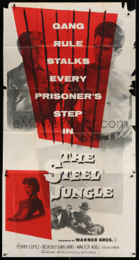 4k0606 STEEL JUNGLE 3sh 1956 violence-makers, vengeance-takers & killer-crews behind bars!