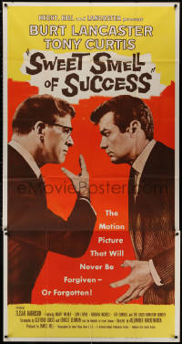 4k0610 SWEET SMELL OF SUCCESS 3sh 1957 Burt Lancaster as Hunsecker, Tony Curtis as Sidney Falco