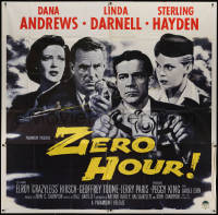 4k0460 ZERO HOUR 6sh 1957 Dana Andrews, Linda Darnell, Sterling Hayden, parodied in Airplane!