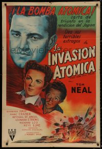 4k0653 FIRST YANK INTO TOKYO Argentinean 1945 Tom Neal & Barbara Hale in most daring mission ever!