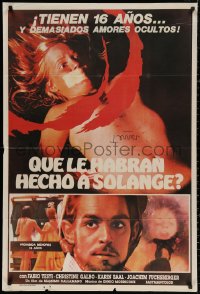 4k0686 SCHOOL THAT COULDN'T SCREAM art style Argentinean 1972 Camille Keaton, different & rare!