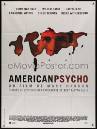 4k0781 AMERICAN PSYCHO French 1p 2000 psychotic yuppie killer Christian Bale, from Bret Ellis novel!