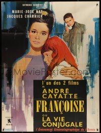 4k0783 ANATOMY OF A MARRIAGE: MY DAYS WITH FRANCOISE French 1p 1963 Andre Cayatte, Vanni Tealdi art!