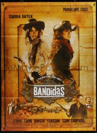4k0801 BANDIDAS French 1p 2006 sexy cowgirls Penelope Cruz & Salma Hayek in western action!