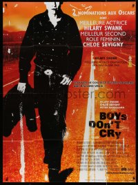 4k0830 BOYS DON'T CRY French 1p 2000 Hilary Swank, true story about finding courage to be yourself