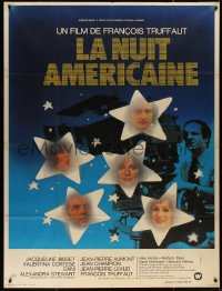 4k0880 DAY FOR NIGHT French 1p 1973 Francois Truffaut with movie camera, Jacqueline Bisset & stars!