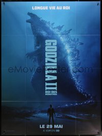 4k0976 GODZILLA: KING OF THE MONSTERS teaser French 1p 2019 great full-length image of the creature!