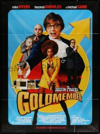 4k0978 GOLDMEMBER French 1p 2002 Mike Myers as Austin Powers, Michael Caine, Beyonce Knowles