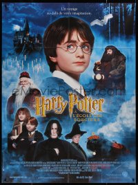 4k0996 HARRY POTTER & THE PHILOSOPHER'S STONE French 1p 2001 cool different cast montage!